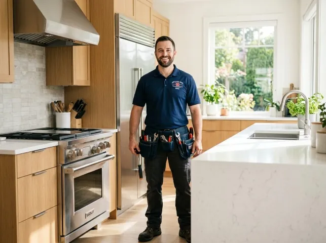 Appliance Repair Hero technician after an appliance repair in a Oregon home